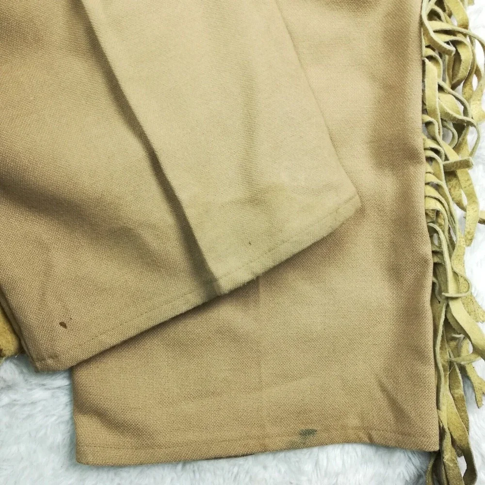 Vtg Levi's Mens Pants 546 Brown‎ Native American Cowboy Western Fringe 44x30